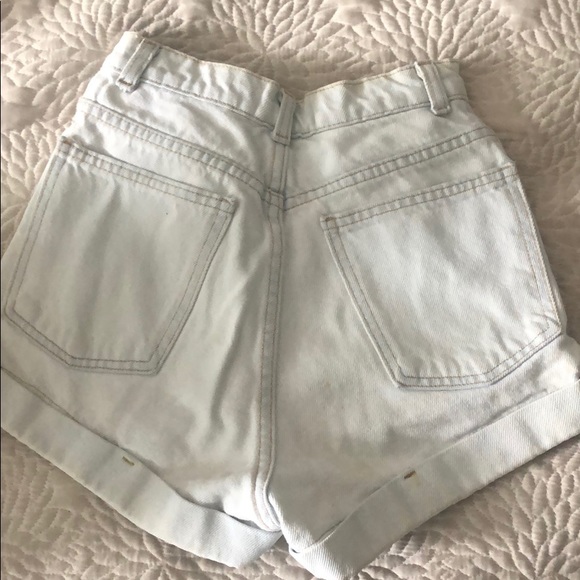 American Apparel High waisted jean shorts - Picture 2 of 3